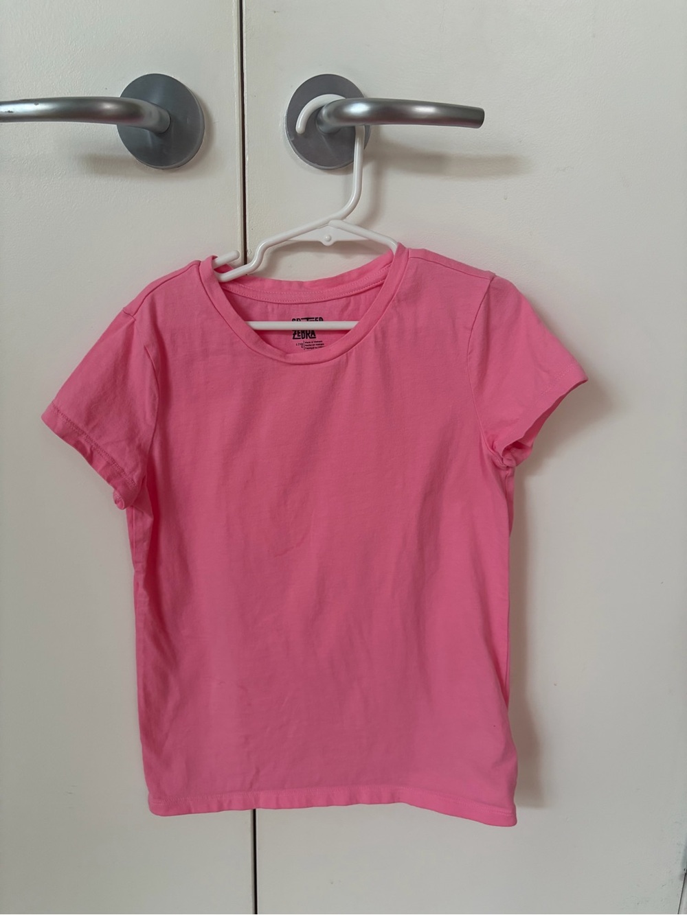 Girls' Short Sleeve Crewneck Tee - Pink